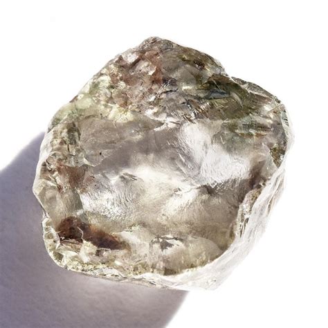 341 Carat Beautiful Smoky Gray And Green Rough Diamond Crystal The
