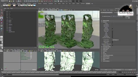FurryBall GPU Render New Raytrace Features Maya DS Max And Standalone YouTube