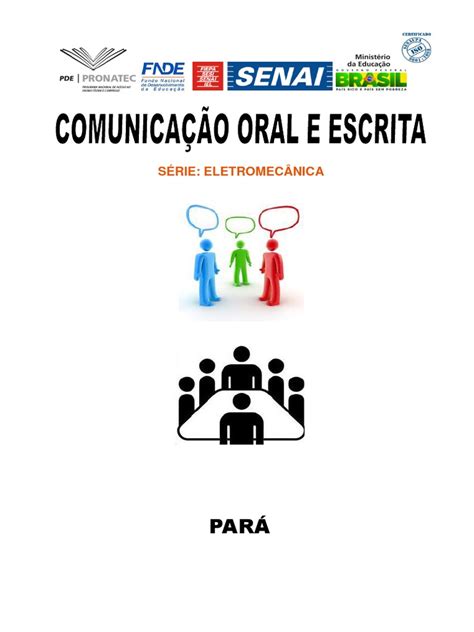 Comunicação Oral E Escrita Pdf Comunicação Leitura Processo