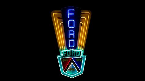Ford Jubilee Single Sided Porcelain Automated Neon Sign Mecum Auctions