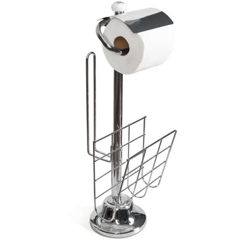 Furthermore, it can also be done by one hand alone. Toilet Tree Products Freestanding Toilet Paper Holder and ...