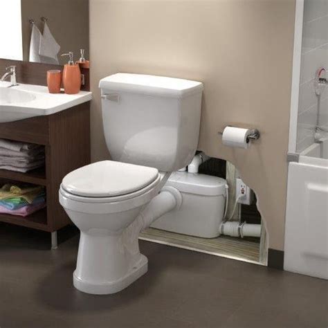 The reason installing a bathroom in the basement can be so challenging is that unless you re trying to figure out how to finish a roughed in basement bathroom you re going to have to. SaniAccess 3 by Saniflo | Upflush toilet, Basement toilet ...