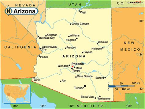 Arizona Political Map By From Worlds
