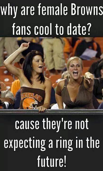 cleveland browns female fans funny football memes nfl jokes funny sports memes