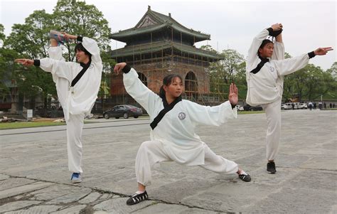 Chinese Martial Arts Fans From All Over The World Learn Kung Fu In