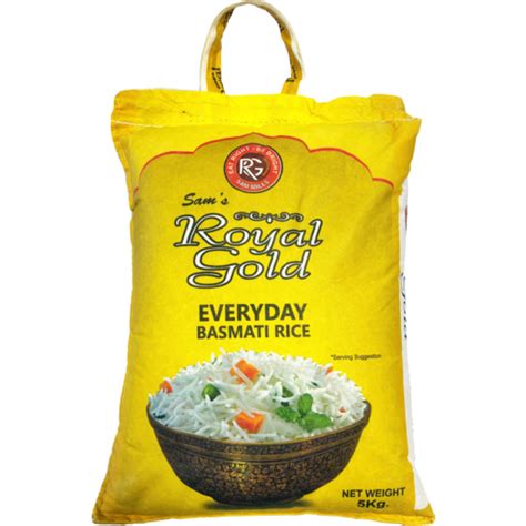 Royal Gold Premium Extra Long Grain Basmati Rice 5kg Drakes Online