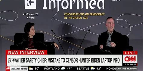 Ex Twitter Safety Chief Admits Hunter Biden Laptop Suppression Was A