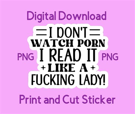 Printable Sticker Smut Sticker Png File Print And Cut Sticker Etsy