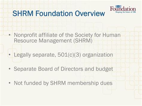Ppt Shrm Foundation Overview Powerpoint Presentation Free Download