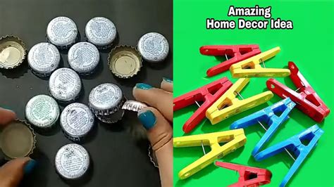Learn how to easily and affordably swag a linen onto your table! 3 Amazing DIY Home Decor Ideas Using Waste Coke Caps and Cloth Clips - YouTube