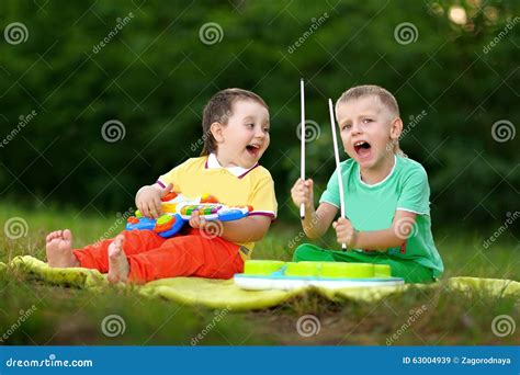 Portrait Of Two Boys Stock Image Image Of Friend Happiness 63004939