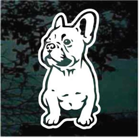 Cute French Bulldog Car Decals And Window Stickers Decal Junky