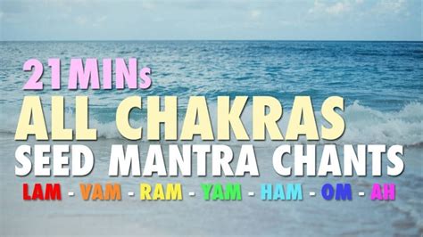 21 Mins All Chakras Seed Mantra Chants Meditative Mind