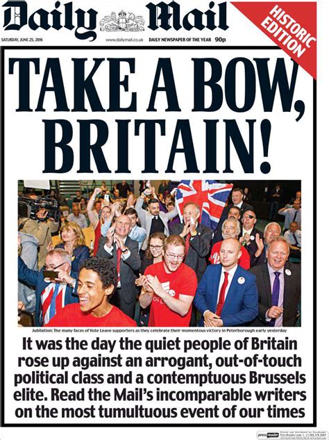 Where did it go wrong? The Daily Mail Explains What Brexit Means, Readers Seem ...