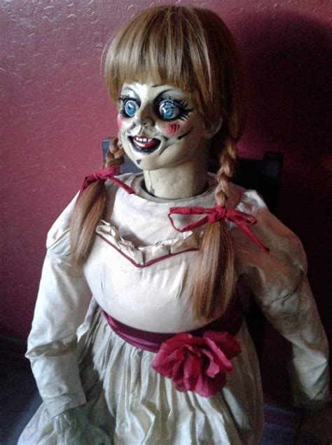 Since many of the dolls have been on the island for numerous years, the continuous outdoor exposure has caused them to decay. Annabelle Doll Replica Display | Etsy | Annabelle doll ...
