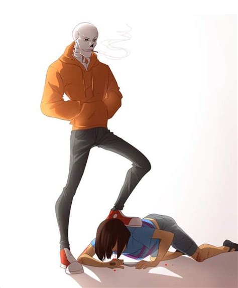 Get Rekt Human Us Papyrus Vs Frisk Undertale Underswap Undertale Love