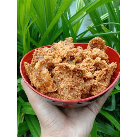 Jual Kulit Ayam Crispy Pedas Daun Jeruk Shopee Indonesia