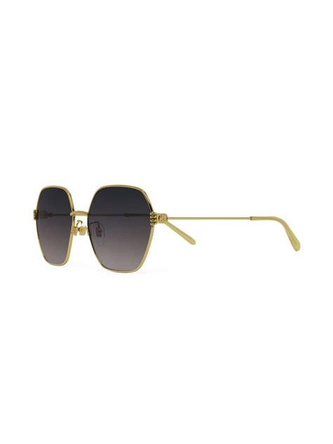 gucci eyewear geometric frame hexagonal sunglasses farfetch