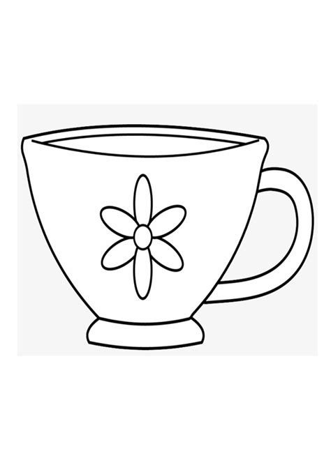 Coloring Pages Beautiful Tea Cup Coloring Pages