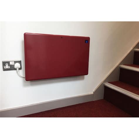 1500w Electric Panel Heater Red Nova Live R 640mm Wide