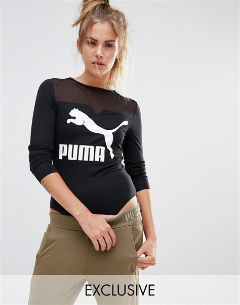Lyst Puma Exclusive To Asos Logo Body With Extreme Low Back In Black
