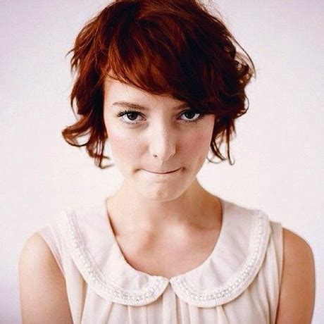 The hair on top of the head is gelled and combed in the front to fall over the face. Classy short haircuts for women
