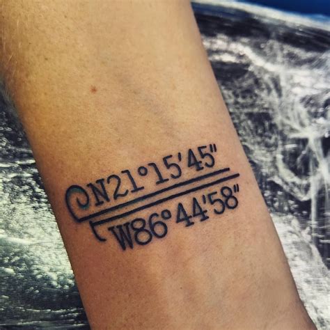 101 Amazing Coordinate Tattoo Designs You Need To See Coordinates