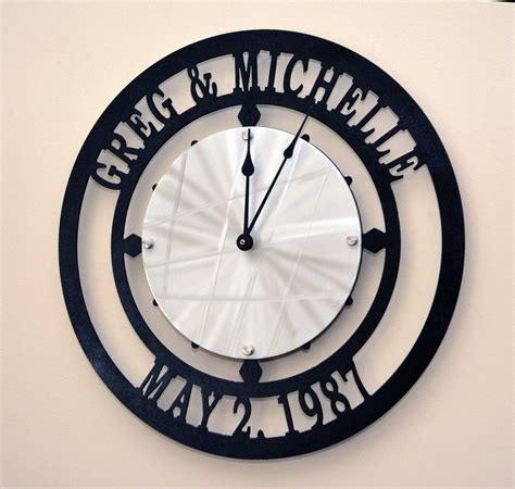 Custom Name And Established Date Wall Clock Clocks