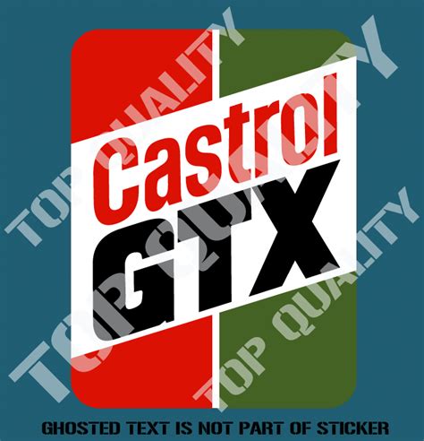 Castrol Gtx Decal Sticker Auto Tattoo Grafix