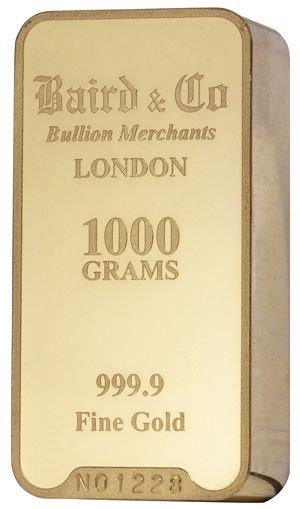 Buy Baird 1000 Gram Gold Bar Online The 1000 Gram Gold Bullion Bar