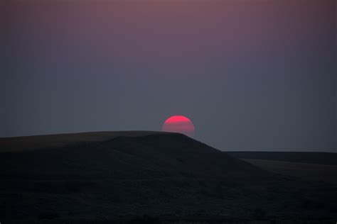 Red Sun Landscape Sunset Dark 5k Hd Nature 4k Wallpapers Images