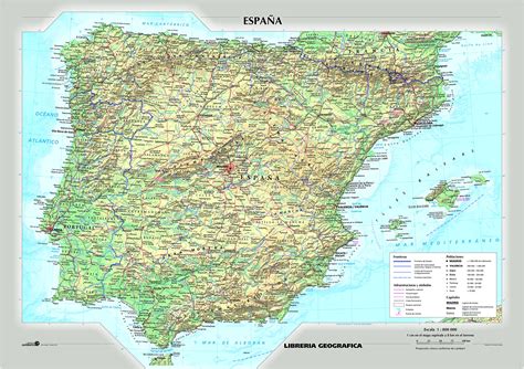 Cartina Spagna Fisica E Politica Cartina