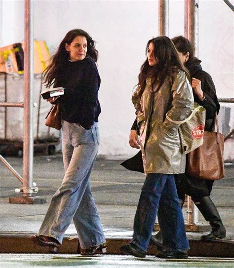 Katie Holmes And Suri Cruise Night Out In New York 03272023 • Celebmafia