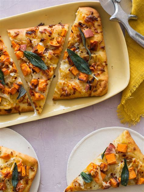 Roasted Sweet Potato And Caramelized Onion Flatbread Recipe Roasted