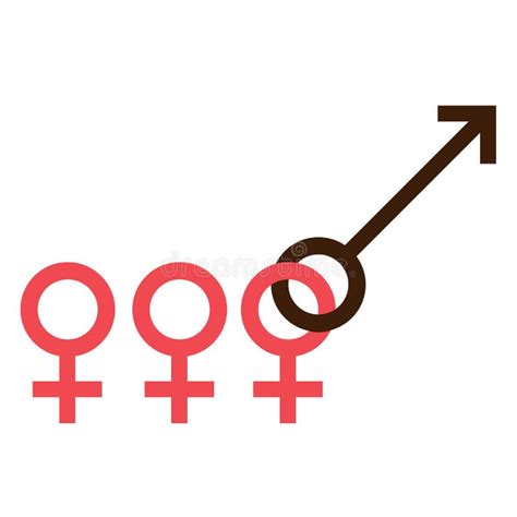 sex symbol gender man and woman interracial connected symbol male and female abstract symbol