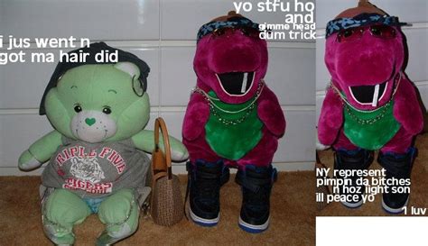 Gangsta Barney And His Ho By Nikki On Deviantart