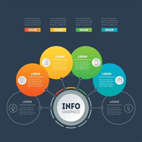 Business Presentation Or Infographic With 7 Options Vector Dynamic