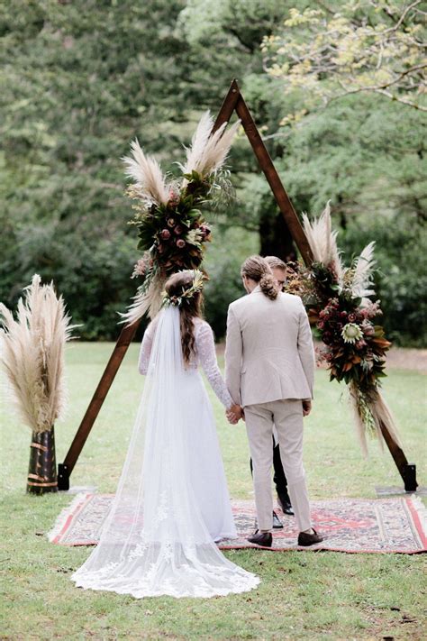 Wooden Triangle Arch Wedding Arch Unique Wedding Archway Triangle