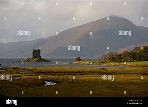 Castle Stalker On Hunter Island On Loch Laich An Inlet Off Loch Linnhe