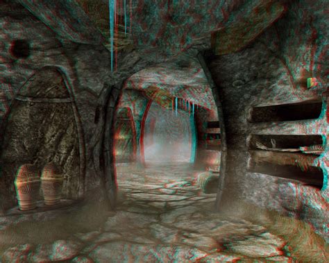 Forsaken Cave Tunnel In Anaglyphic 3d At Skyrim Nexus Mods And Community