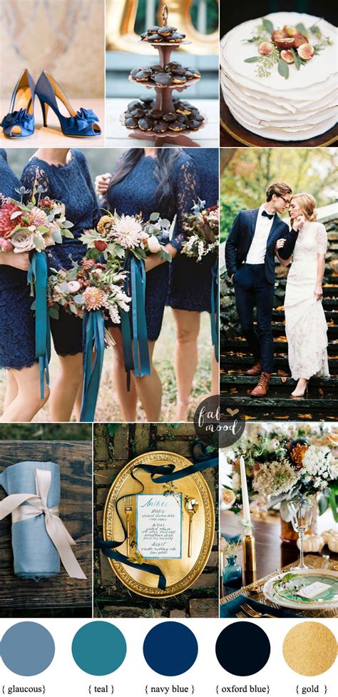 34 Blue Wedding Colour Paletttes For Your Blue Wedding Theme