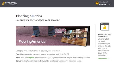 Simply visit your local bank of america atm, insert your credit card and select make a payment. Synchrony Online Banking | Flooring America Credit Card ...