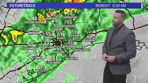 Houston Weather Update Cool Front Rain Chances Coming Youtube