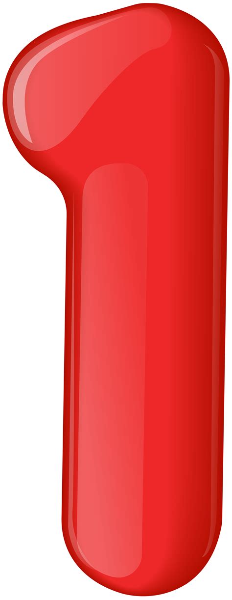Red Number One Transparent Png Clip Art Gallery Yopriceville High