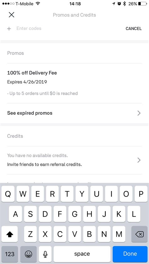 Actually trying to order on postmates and it won't let me use my promo