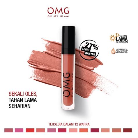 Omg Oh My Glam Matte Kiss Lip Cream 35g Shopee Indonesia