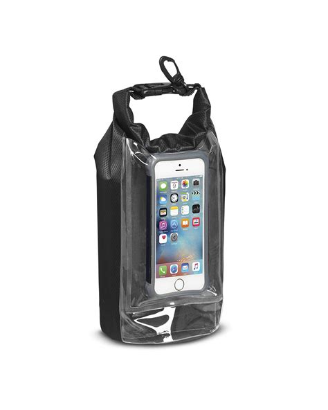 Prime Line 2l Water Resistant Dry Bag With Mobile Pocket Alphabroder