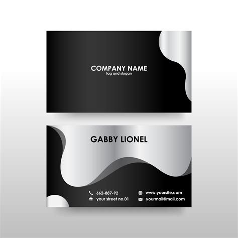 Creative And Elegant Double Sided Business Card Template 457974 Vector