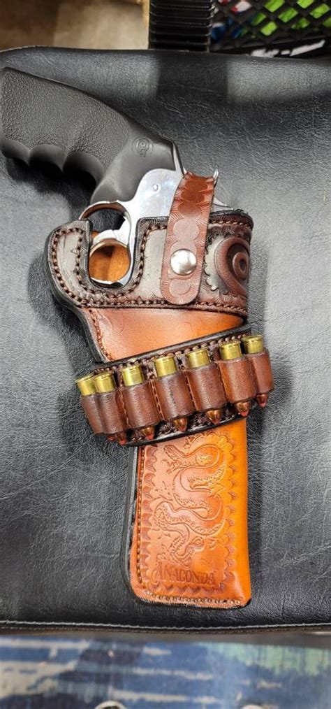 Custom Holster For Colt Anaconda Finished In Saddle Tan And Etsy