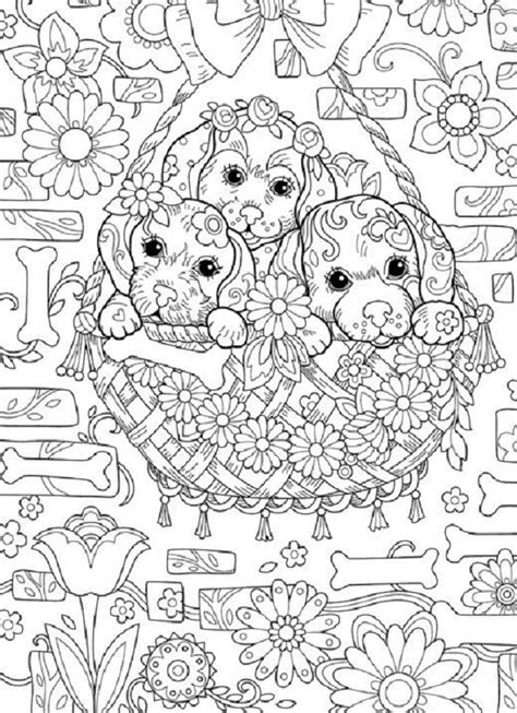 There are a wide choice of quality images in the section coloring pages for girls. Puppy Coloring Pages Hard | Puppy coloring pages, Dog ...